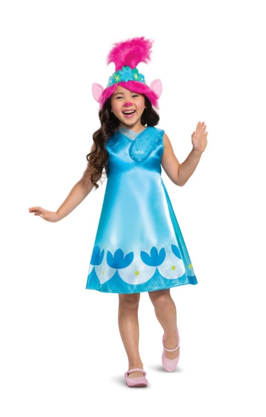 Toddler Trolls World Tour Poppy Costume Two Piece Size XS 3T-4T